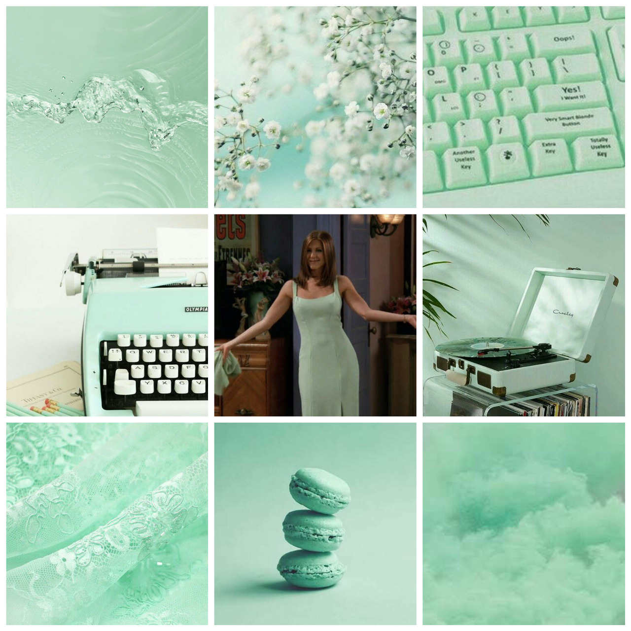 Summer  Rachel Green  aesthetic  mood  board