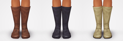 sweetdevil-sims:PETS Riding Boots made basegame...