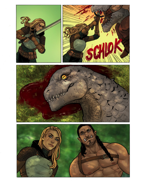 maltairs:i did a short comic about two monster hunters!! 