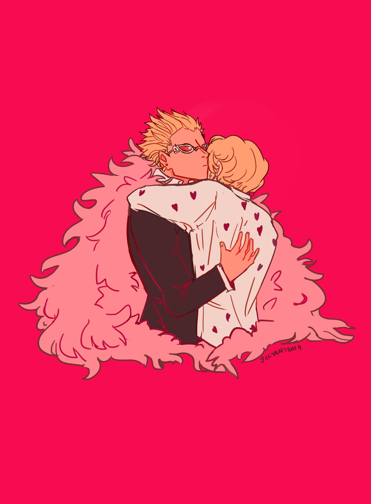 Doflamingo supposed that must've been true. 