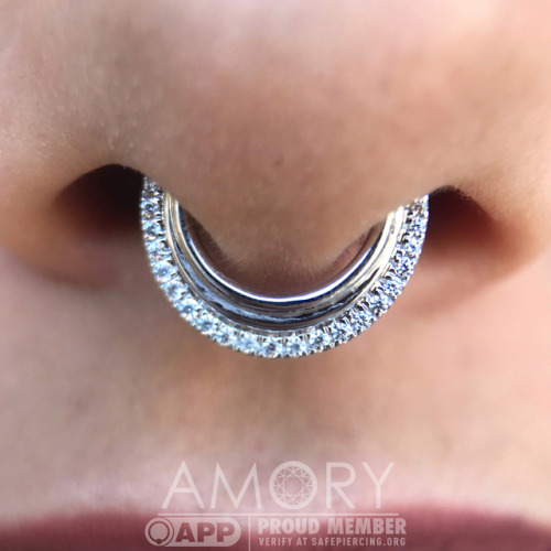 amorybodyarts:Savannah had her septum pierced by Shelby and we...