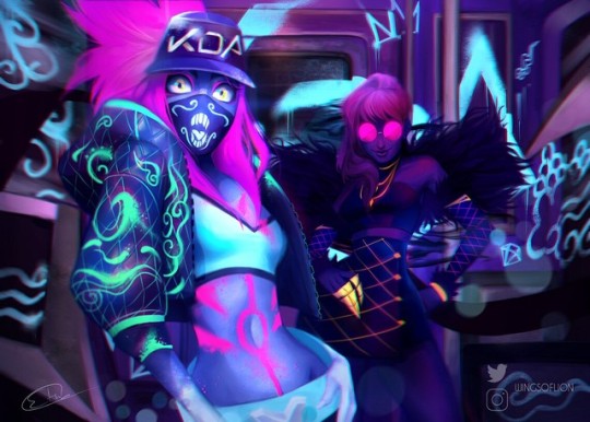 Kda Akali Neon Skin Tumblr