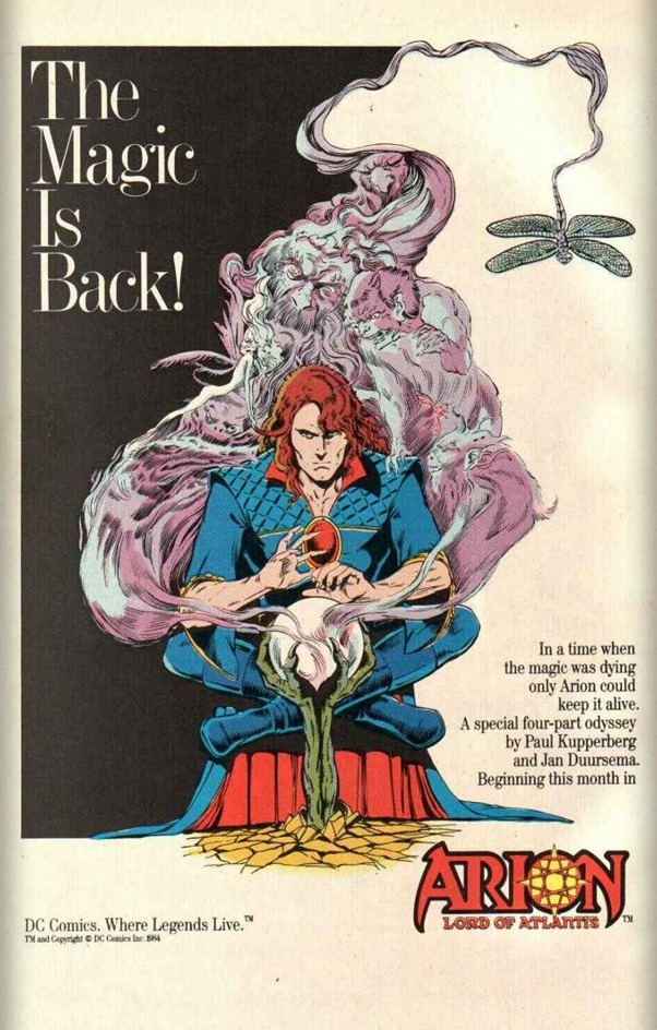 DC comics in the 1980s, Arion, Lord Of Atlantis Arion ...