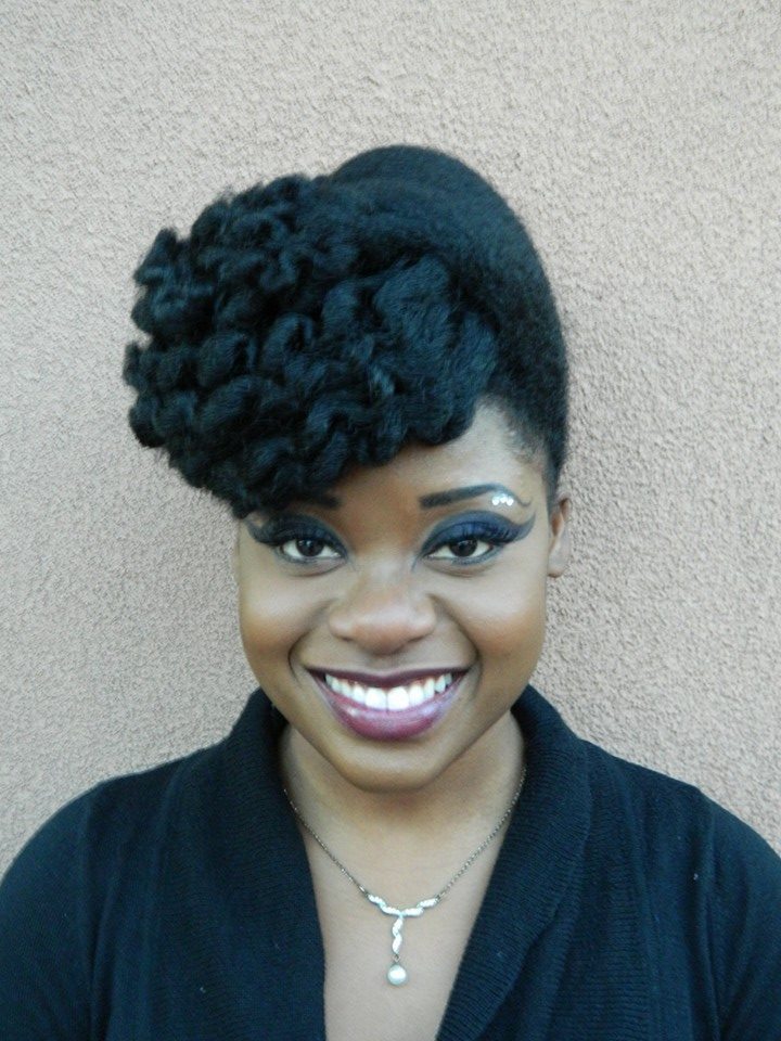 Don T Break The Comb French Roll With Twist Out Bang