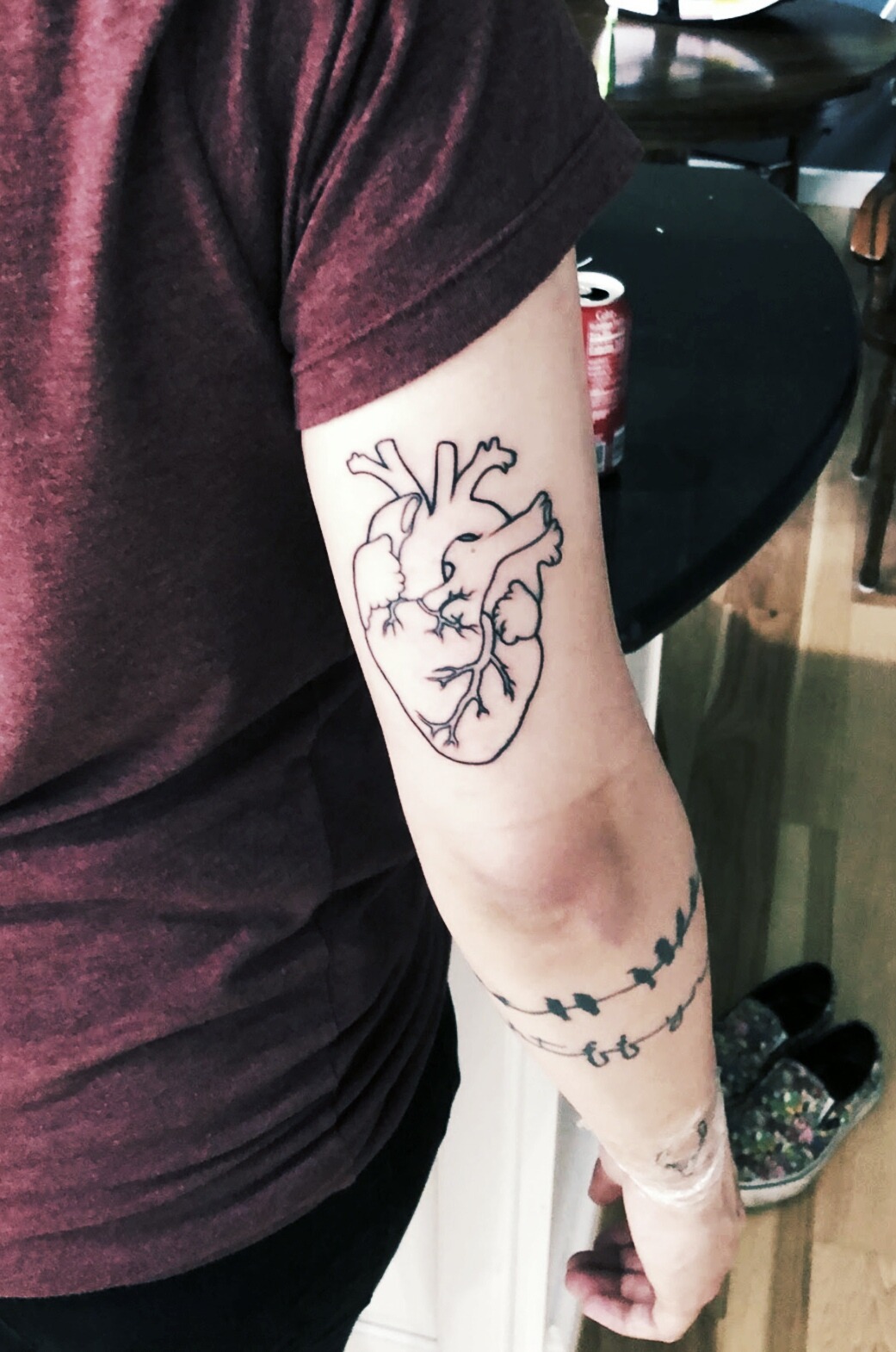 anatomical heart tattoo on Tumblr