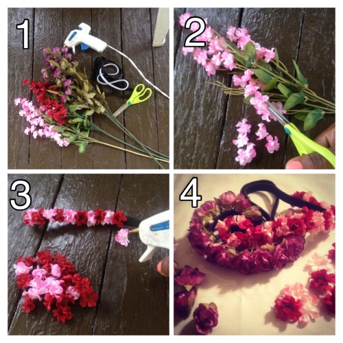 Decided I’d be crafty today so I made flower headbands!!!! They...