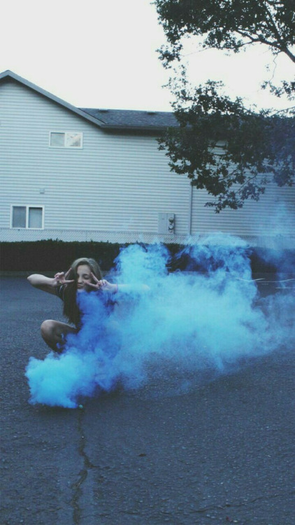 blue smoke bomb | Tumblr