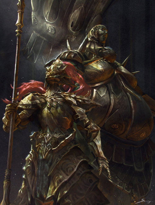 oblivionsedge:Dragon Slayer Ornstein and Executioner Smough by...