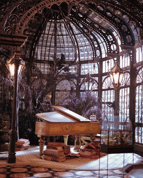 vampirehavens:The study set from The Haunted Mansion. One of...