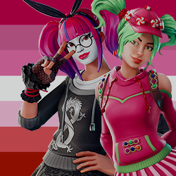 pigtail girlfriends fortnite is the real lesbian ally - fortnite zoey fan art