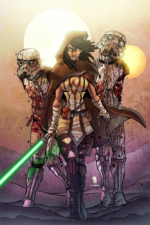 nubiamancy:“Jedi Michonne & Her Storm Trooper Zombie...