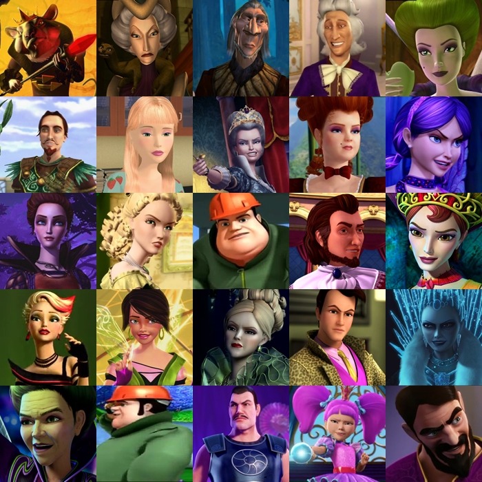 elinapoof — cindy354: Villains from Barbie movies 2001-2015...