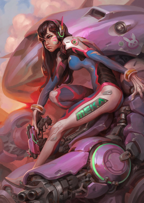 thecollectibles:D.Va Overwatch byJohn Gabriel Santos