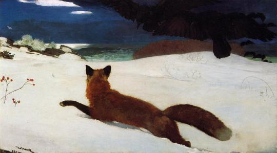Fox Hunt, 1893, Winslow Homer Medium: oil,canvas