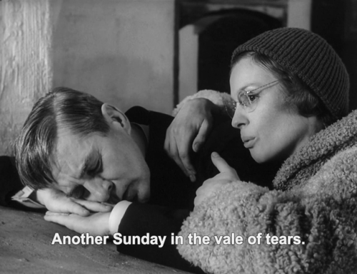 365filmsbyauroranocte:Winter Light (Ingmar Bergman, 1963)