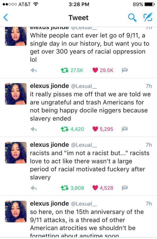 Twitter deleted her thread. Reblog to save it. #Love it!