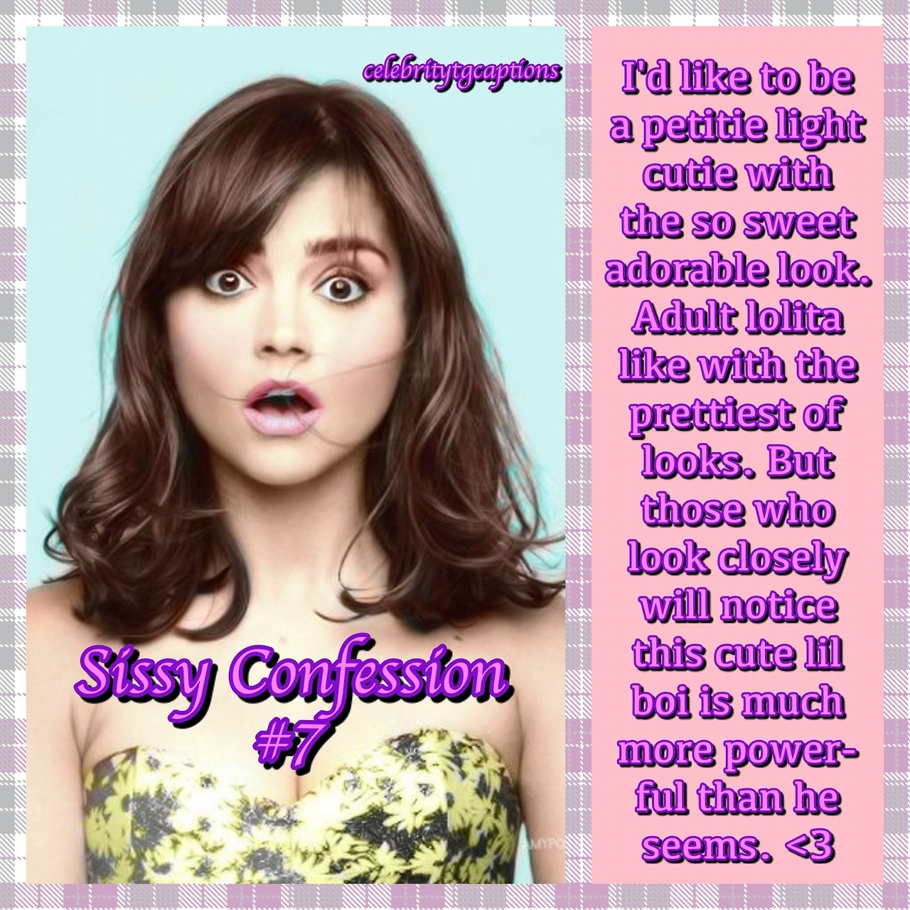 Celebrity Tg Captions — Make Your Sissy Confession Jennyvalentine93