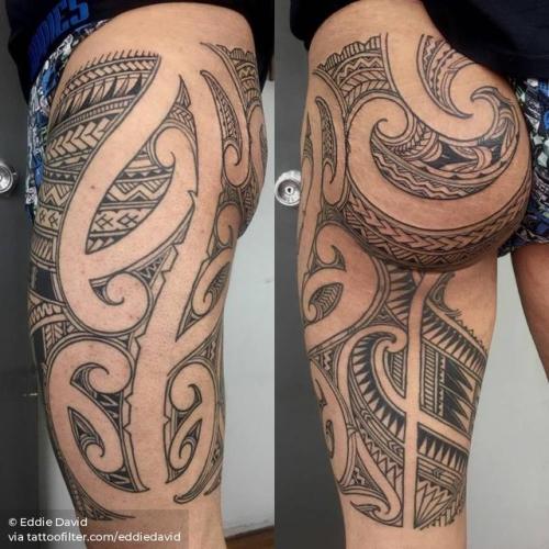 By Eddie David, done at Borneo Ink, Kuala Lumpur.... tribal;ass;polynesian;big;thigh;facebook;twitter;eddiedavid
