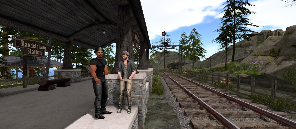 Randy and Ricco wait for the train at Randelsham
