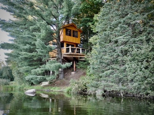 utwo:Vermont Tree Cabin on Walker Pond© fem-fem.nl