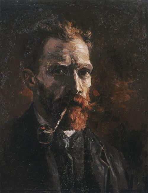 noten:Vincent van Gogh self-portrait with pipe, 1886