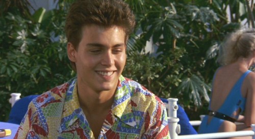 90sryder:Johnny Depp in Private Resort (1985)