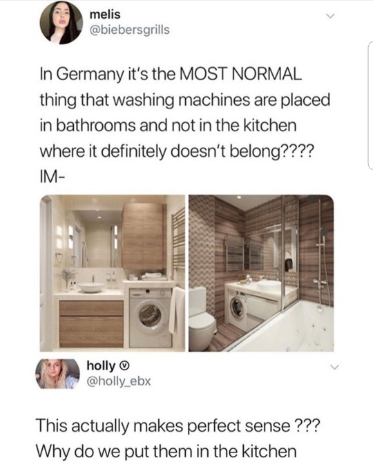 who’s putting washing machines in their kitchen