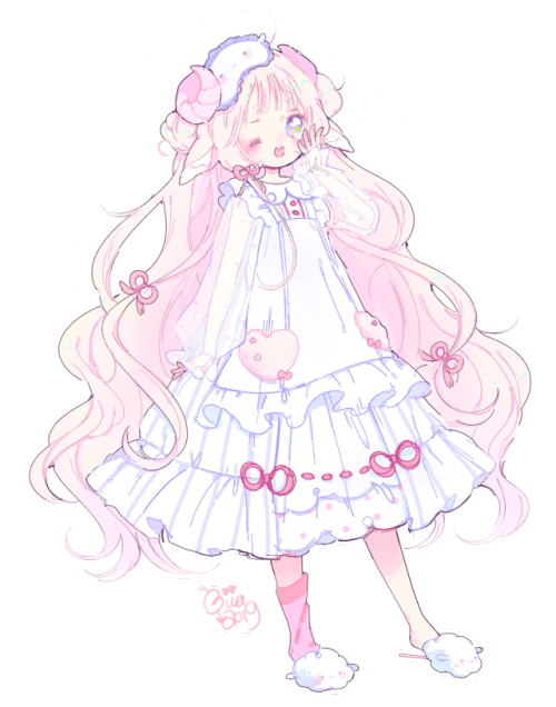 hacuubii:new adoptable ♥ sleepy sheep