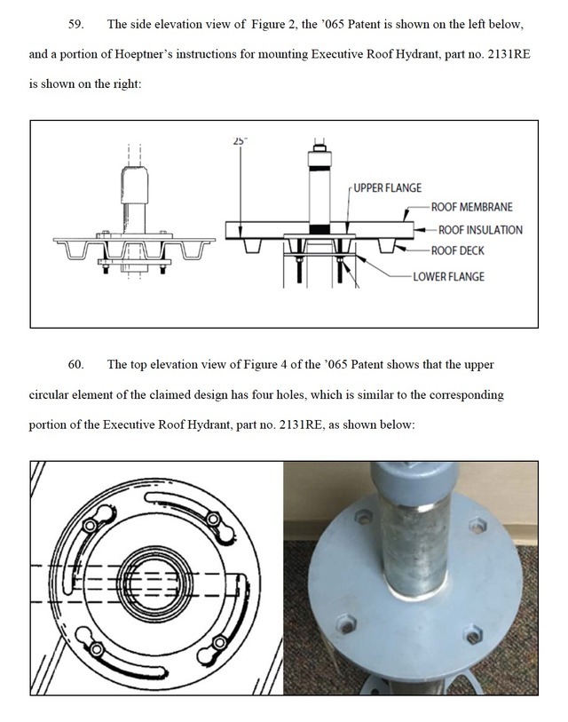 Design Law — Does this "roof hydrant" infringe this design...