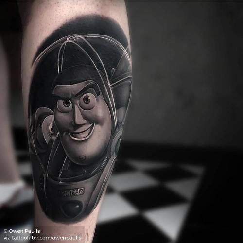 FYeahTattoos.com — Buzz and Woody, done at Proton Tattoo by Chris May
