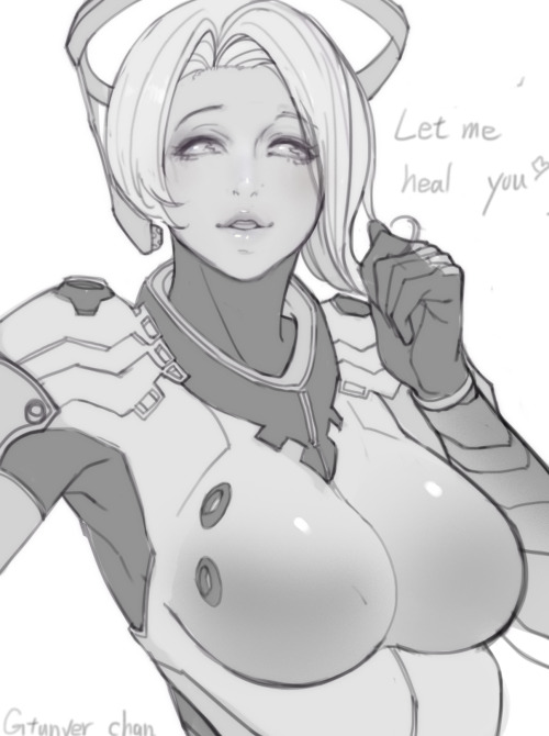 gtunver:overwatch mercy  working in process 