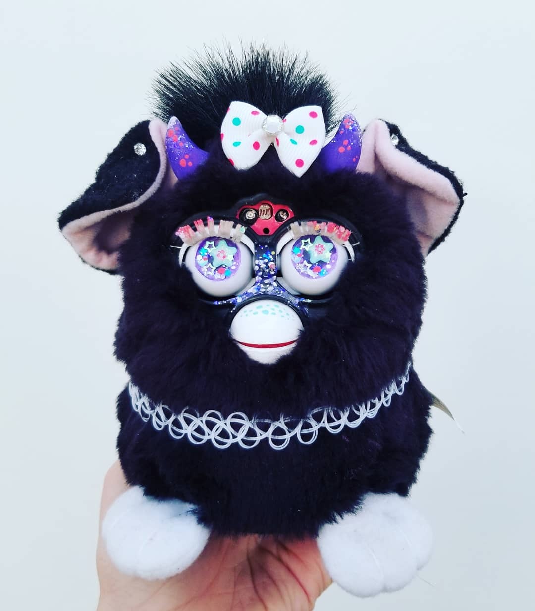 witches cat furby