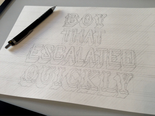 From sketch to final typography made out of 0.01mm dots by...