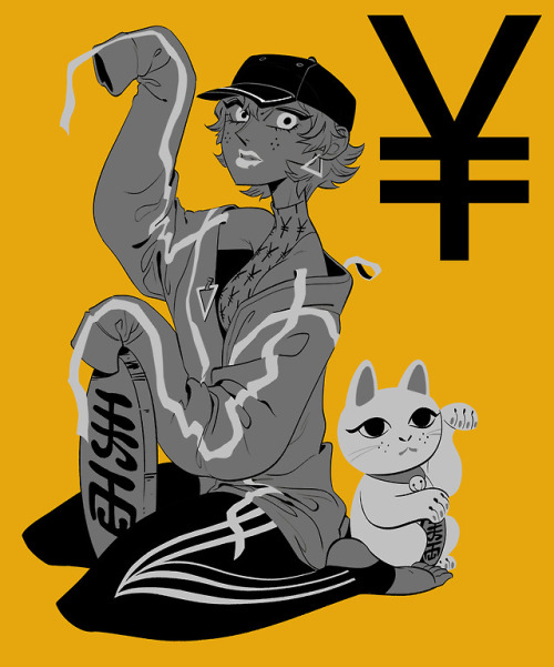 fortune Maneki-neko oc art fashion