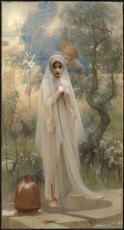 coisasdetere:Arthur HACKER - “The Annunciation” (1892) - Arthur...