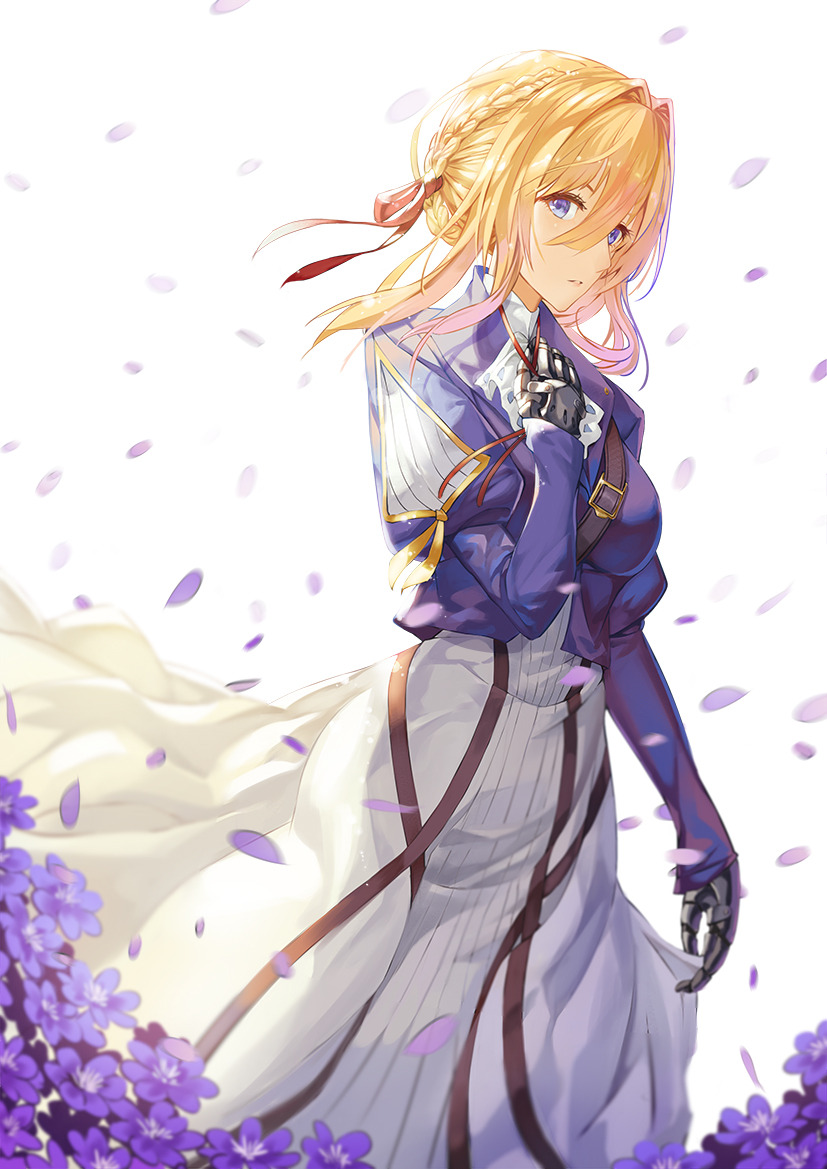 Beautiful anime girl Violet Evergarden [drawing by (01 Feb 2018)｜Random Anime Arts [rARTs 