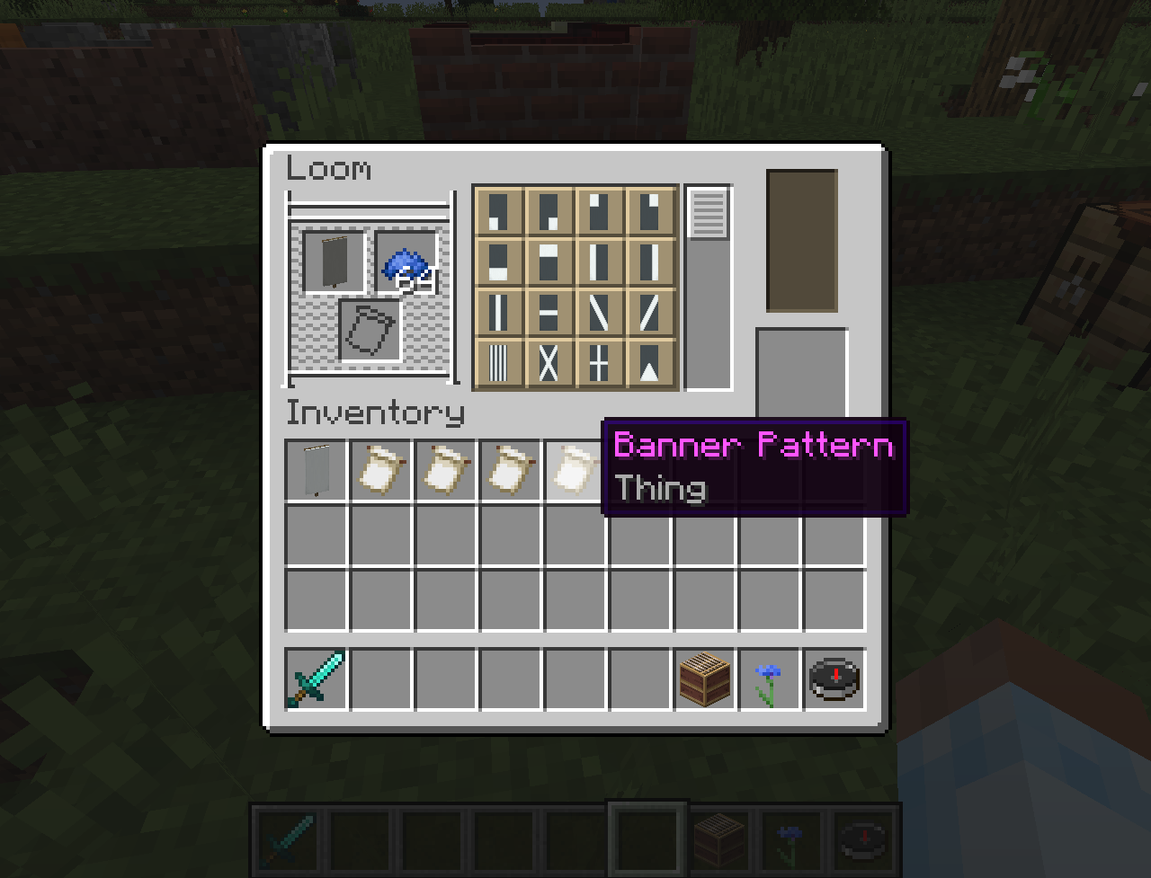 letters on banners minecraft loom