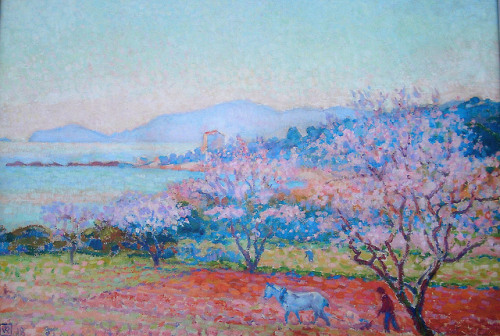 artist-rysselberghe:The Almond Flowers, 1918, Théo van...