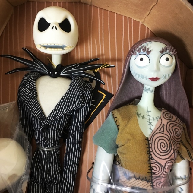 jack and sally plush dolls