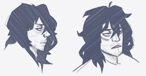 foxy-metal-second-coming:Have some quick Aizawa doodles since...