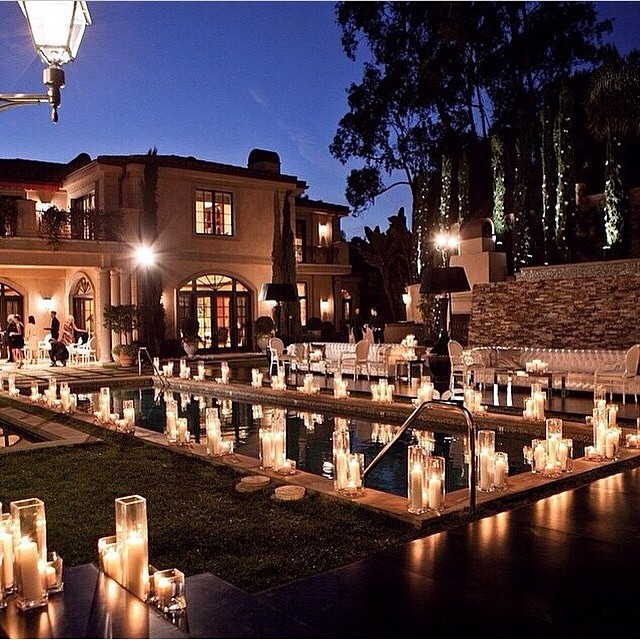 Goddess By Nature Beautiful Poolside Wedding Reception Just