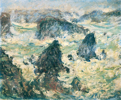 artist-monet:Storm on the Cote de Belle-Ile, Claude Monet