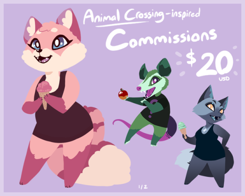 yoccu:✨Animal Crossing inspired commissions are open! ✨You can...