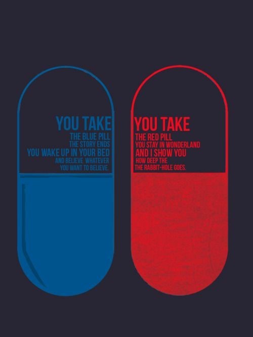 the matrix red blue pill