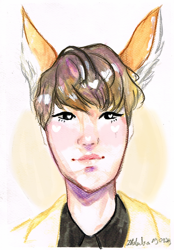 Stray Kids Lee KnowTraditional Fanart
