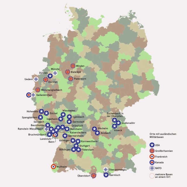 Foreign Military bases in Germany[[MORE]] After... - Maps on the Web