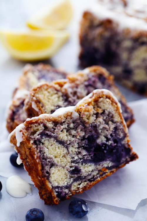 foodffs:BLUEBERRY PIE MUFFIN BREAD WITH A LEMON GLAZEFollow...