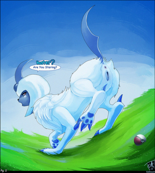 catcouch:Absol won my June Patreon fan art poll! Absol sure...