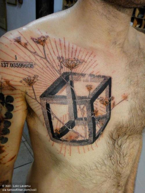 By Xoïl · Loïc Lavenu, done at Needles'Side, Thonon-les-Bains.... impossible object;optical illusion;big;chest;graphic;facebook;twitter;xoil;shoulder