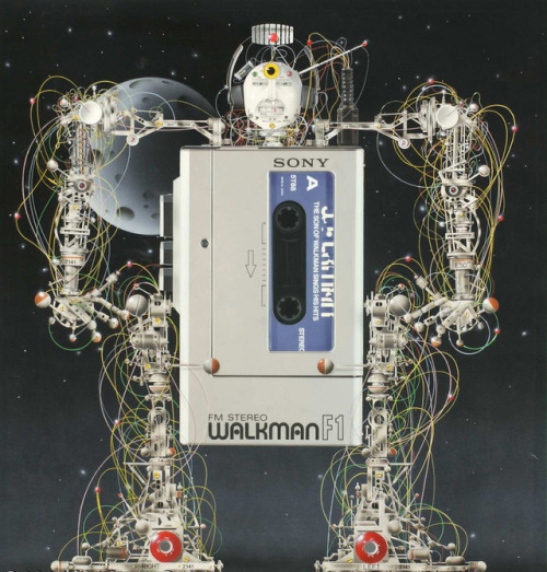 talesfromweirdland:Sony Walkman ad, circa 1980. So high tech.I...